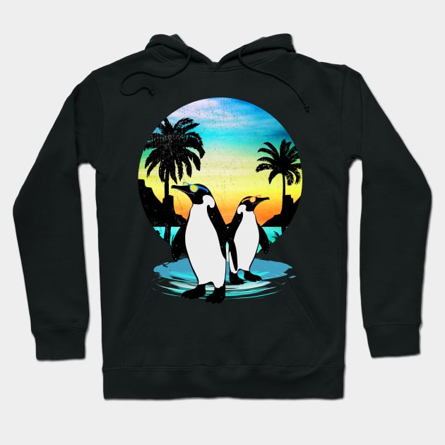 Penguin summer vibes Hoodie by clingcling